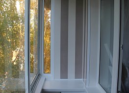 Внутренняя отделка балкона панелями из ПВХ